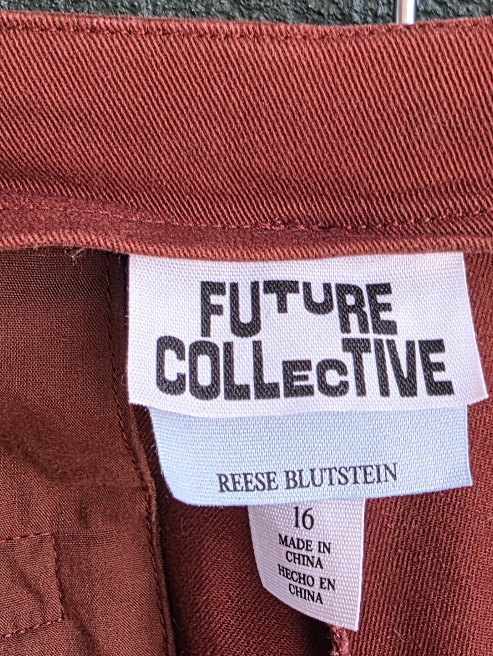 Straight Leg Pants in Rust Sz 16 - Picture 5 of 12